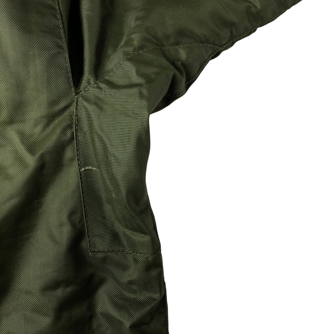 Back stenciled military deck jacket, men's size XL unclear Khaki type Vintage Second Hand