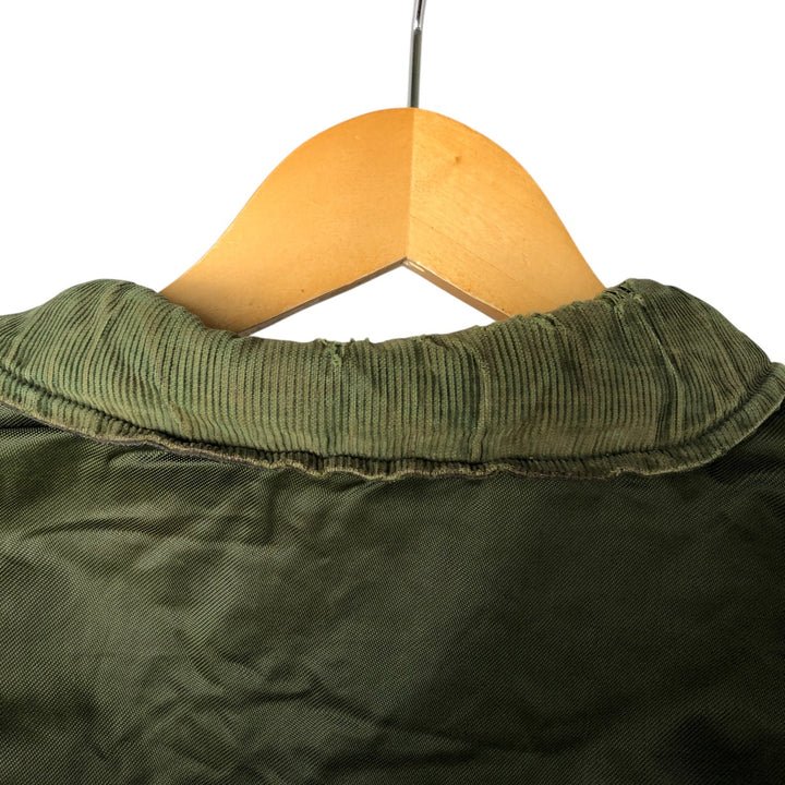 Back stenciled military deck jacket, men's size XL unclear Khaki type Vintage Second Hand