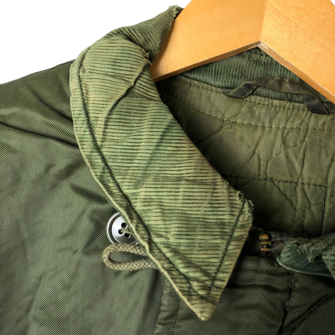 Back stenciled military deck jacket, men's size XL unclear Khaki type Vintage Second Hand