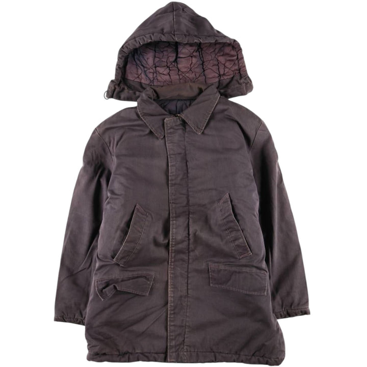 Vintage B-34 Hooded Military Flight Jacket, Men's Size L unclear Charcoal Vintage Second Hand