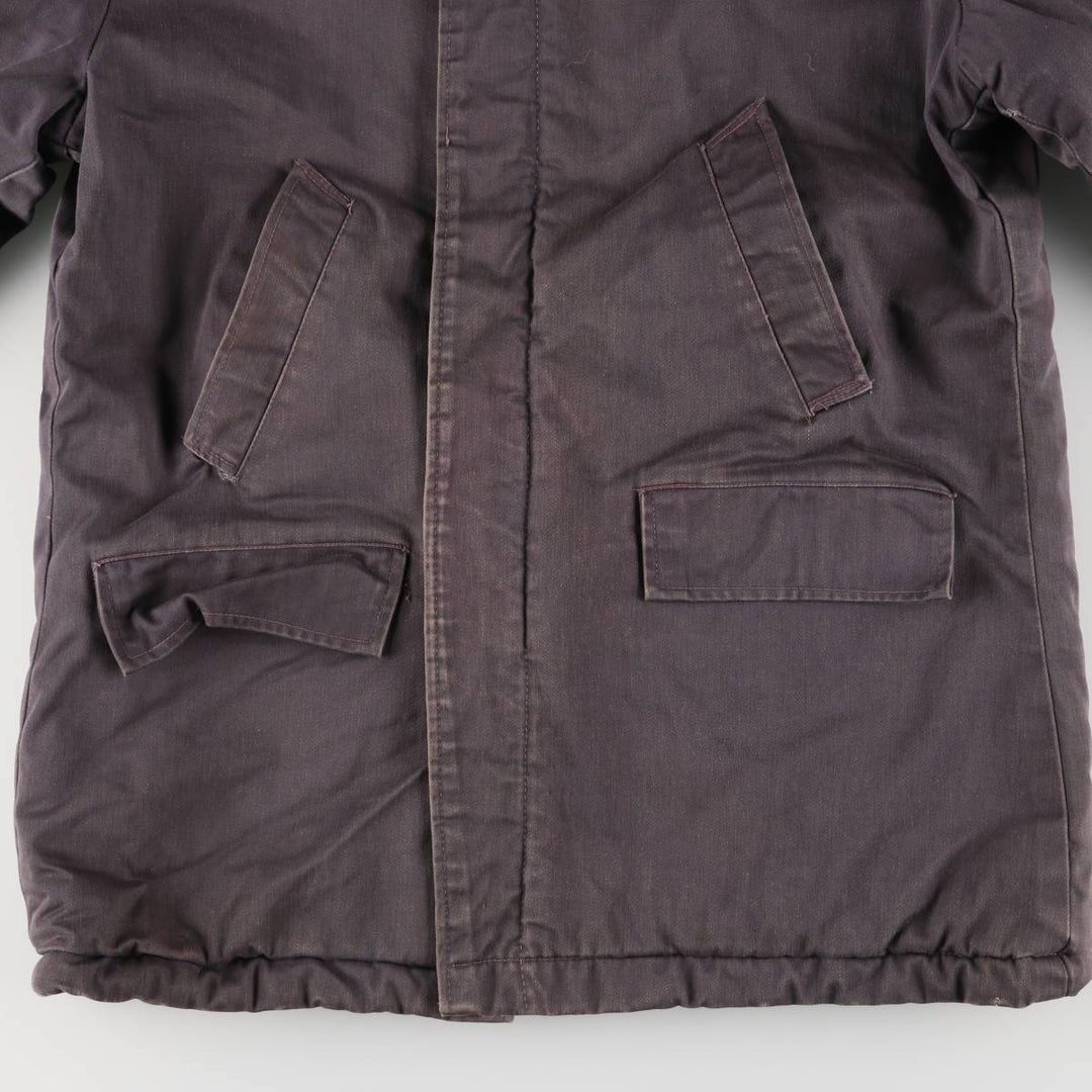 Vintage B-34 Hooded Military Flight Jacket, Men's Size L unclear Charcoal Vintage Second Hand
