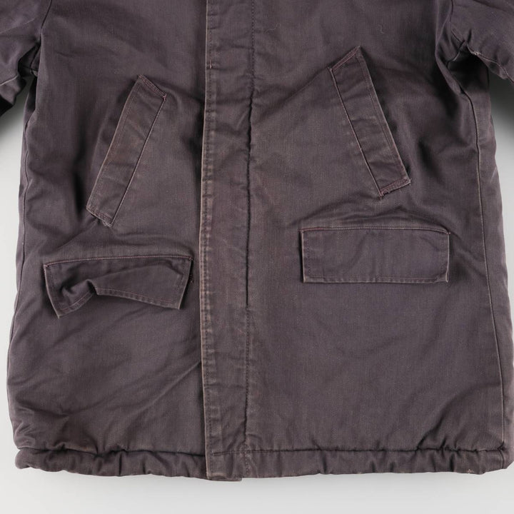 Vintage B-34 Hooded Military Flight Jacket, Men's Size L unclear Charcoal Vintage Second Hand