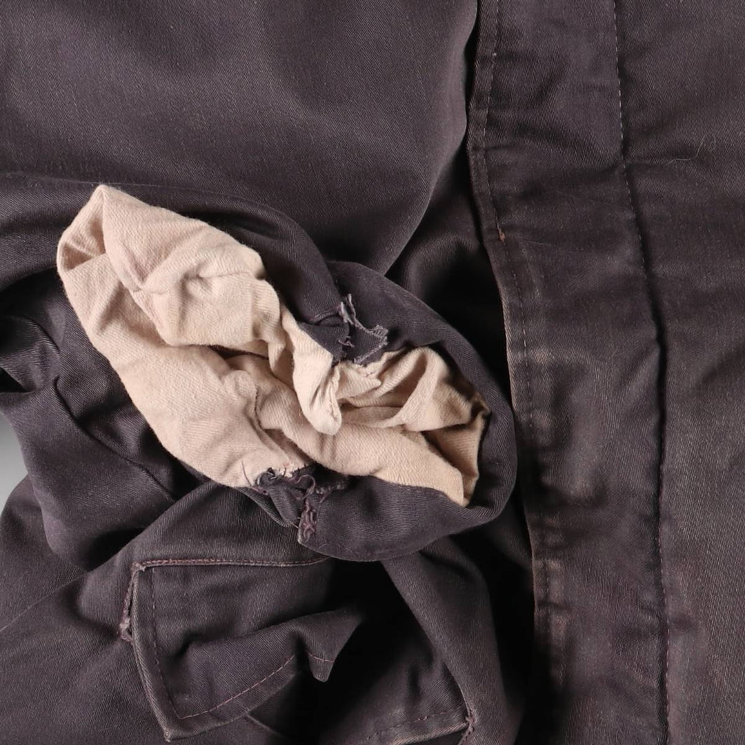 Vintage B-34 Hooded Military Flight Jacket, Men's Size L unclear Charcoal Vintage Second Hand