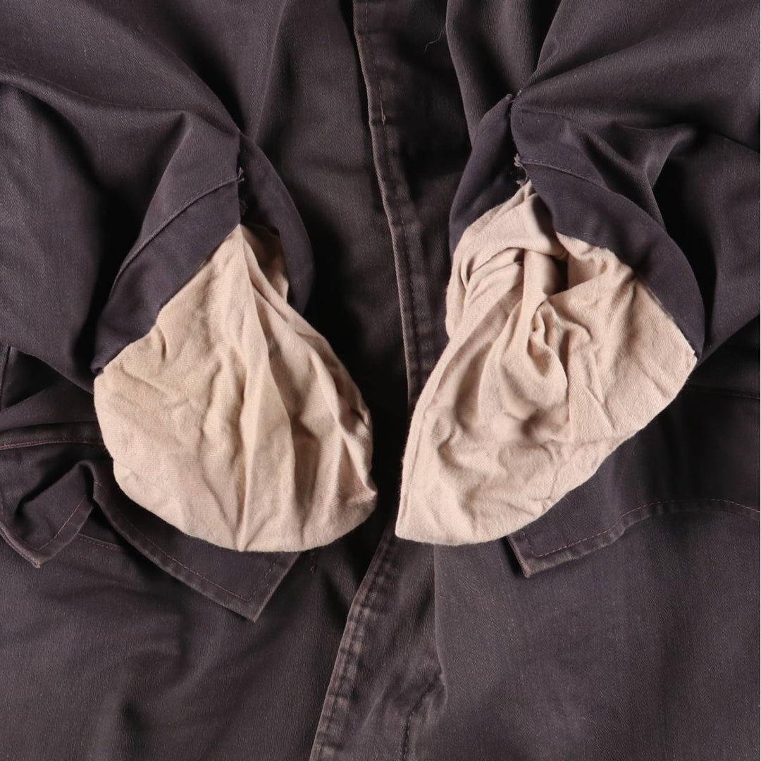 Vintage B-34 Hooded Military Flight Jacket, Men's Size L unclear Charcoal Vintage Second Hand