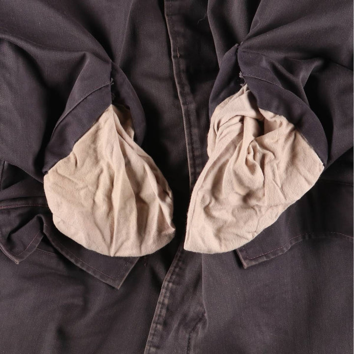 Vintage B-34 Hooded Military Flight Jacket, Men's Size L unclear Charcoal Vintage Second Hand