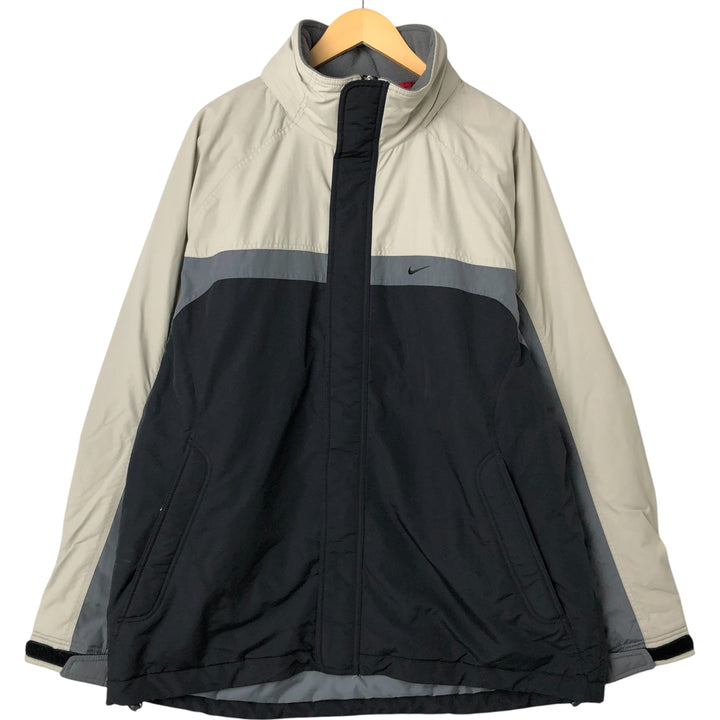 00'S Nike padded puffer jacket, men's XL size Nylon black type Vintage Second Hand