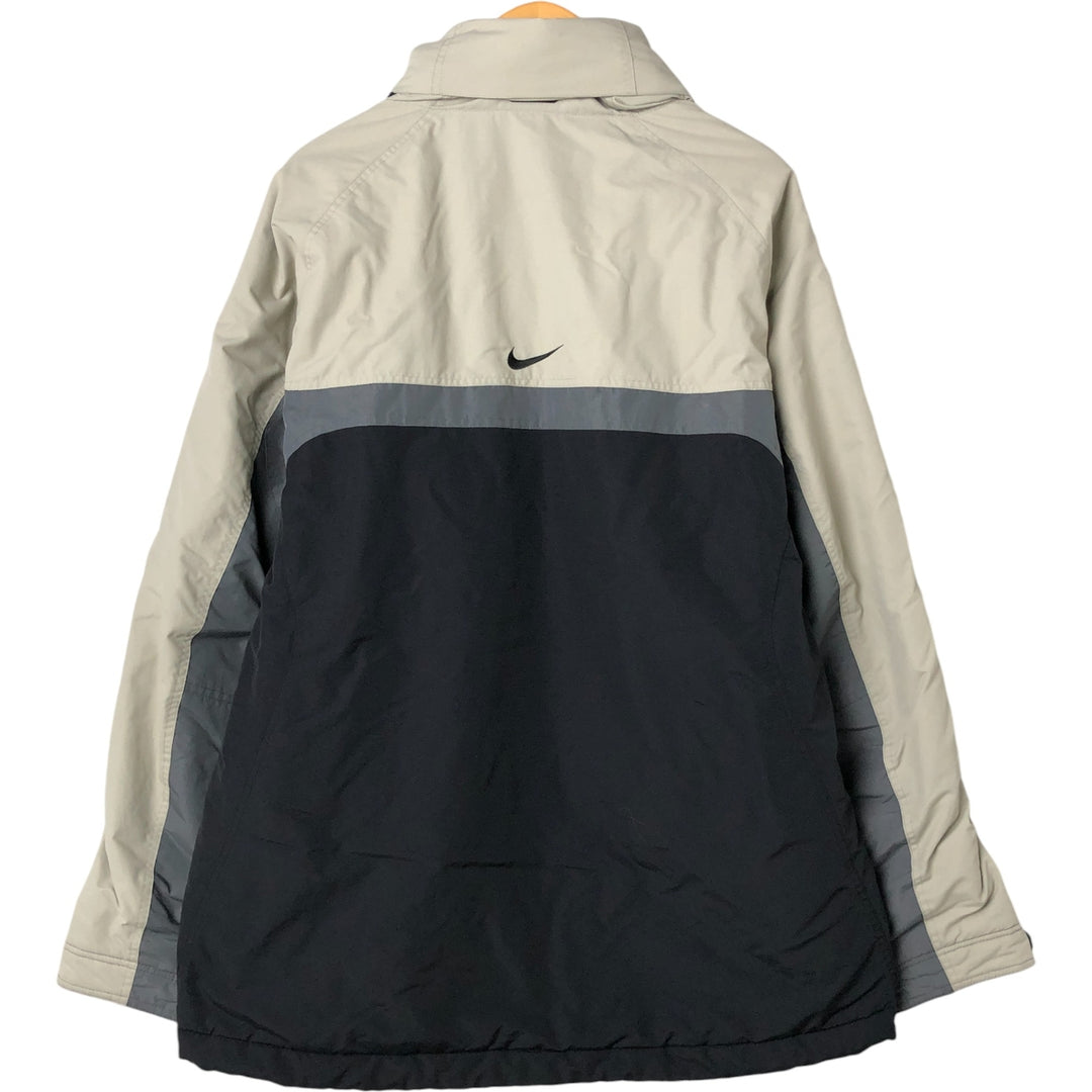 00'S Nike padded puffer jacket, men's XL size Nylon black type Vintage Second Hand