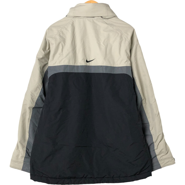 00'S Nike padded puffer jacket, men's XL size Nylon black type Vintage Second Hand