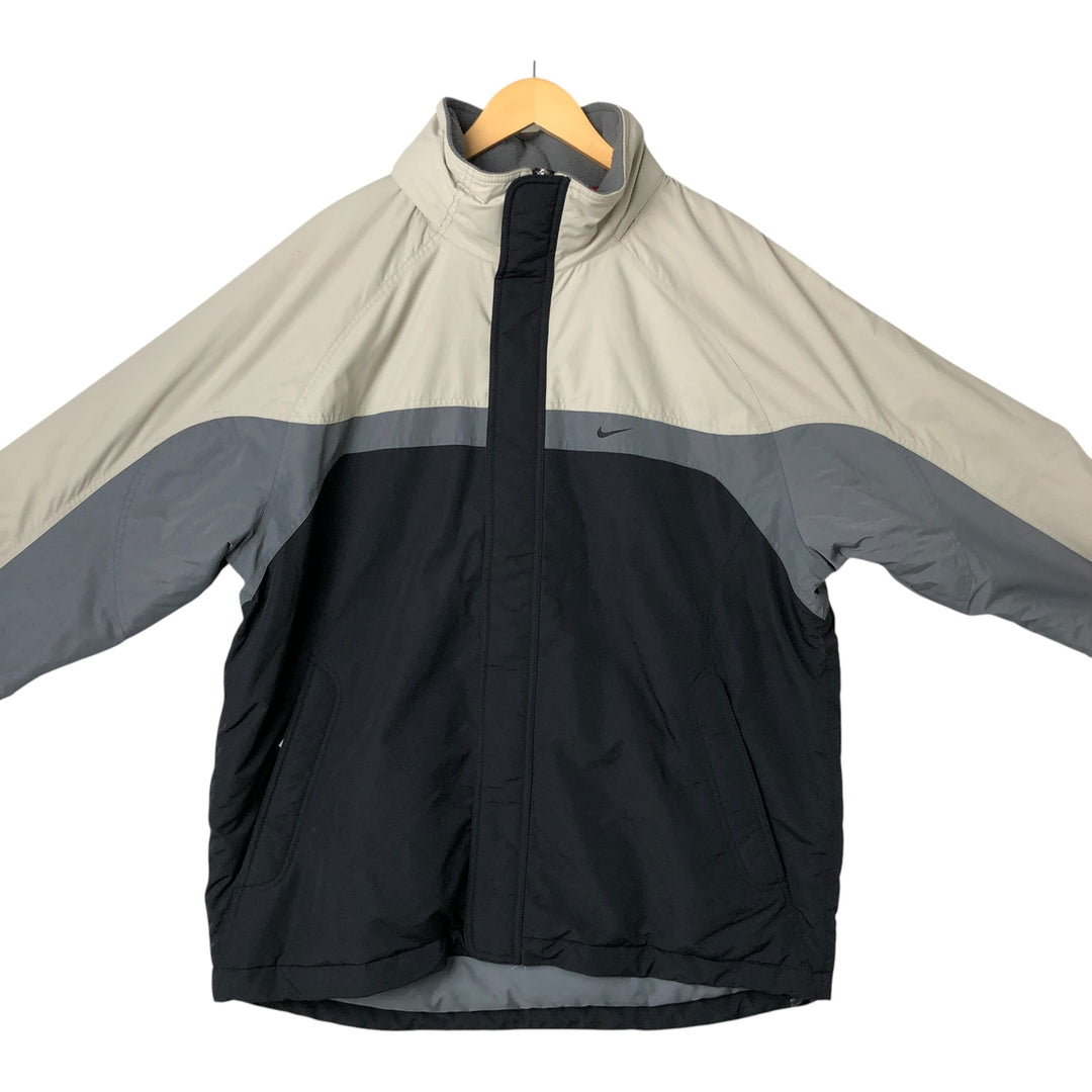 00'S Nike padded puffer jacket, men's XL size Nylon black type Vintage Second Hand