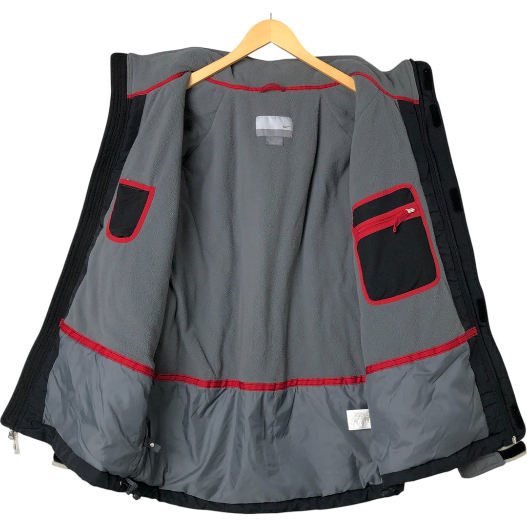 00'S Nike padded puffer jacket, men's XL size Nylon black type Vintage Second Hand