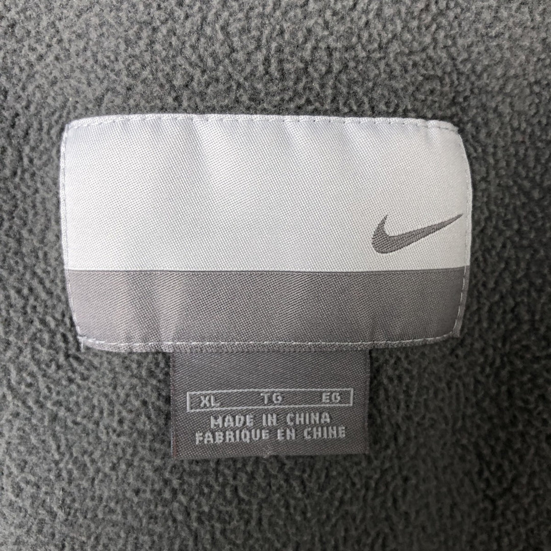 00'S Nike padded puffer jacket, men's XL size Nylon black type Vintage Second Hand