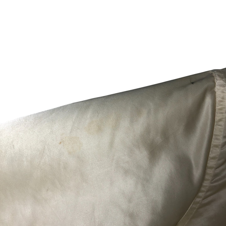 San Francisco 49ers Starter Padded Nylon Varsity Jacket, Men's Size Medium Nylon ivory Vintage Second Hand