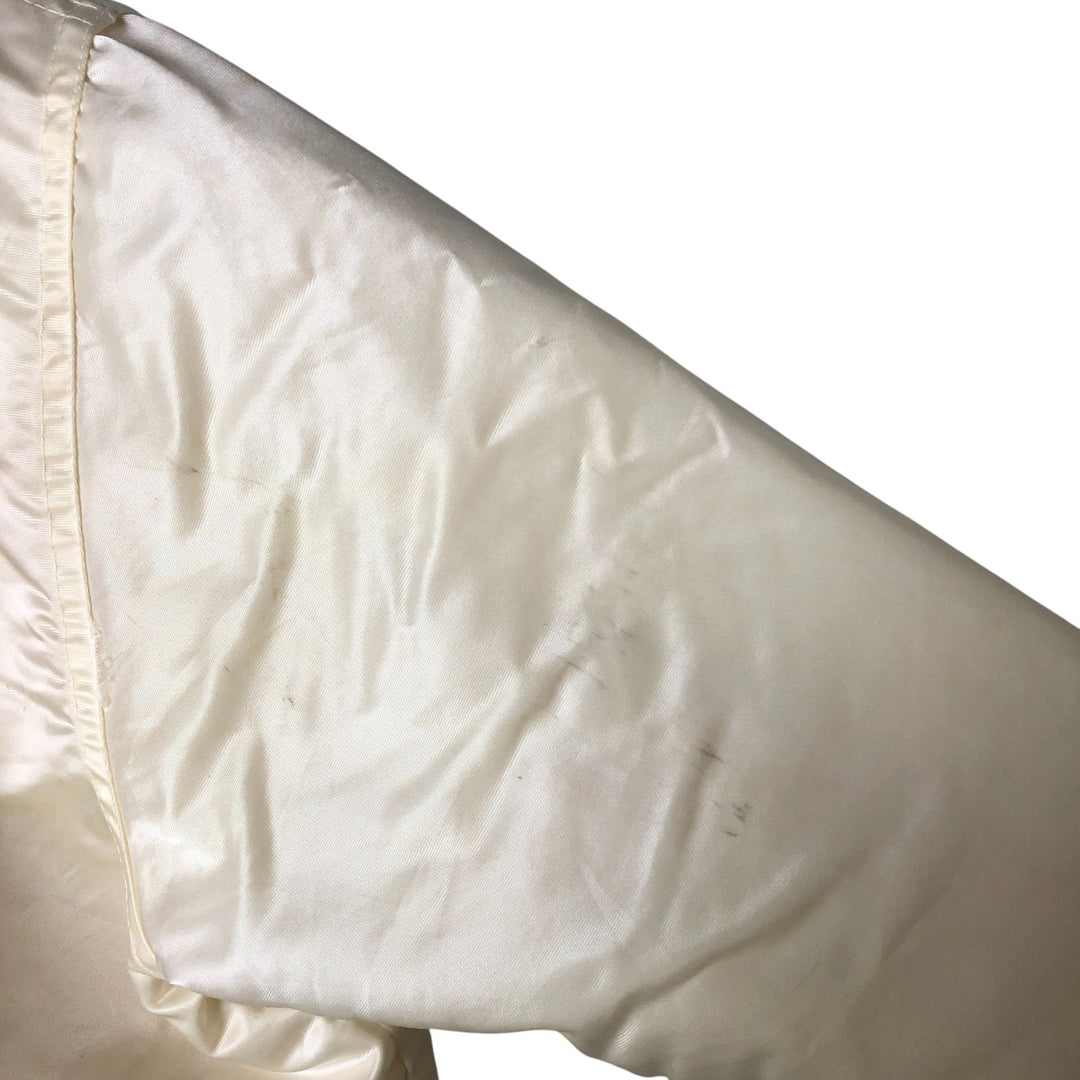 San Francisco 49ers Starter Padded Nylon Varsity Jacket, Men's Size Medium Nylon ivory Vintage Second Hand