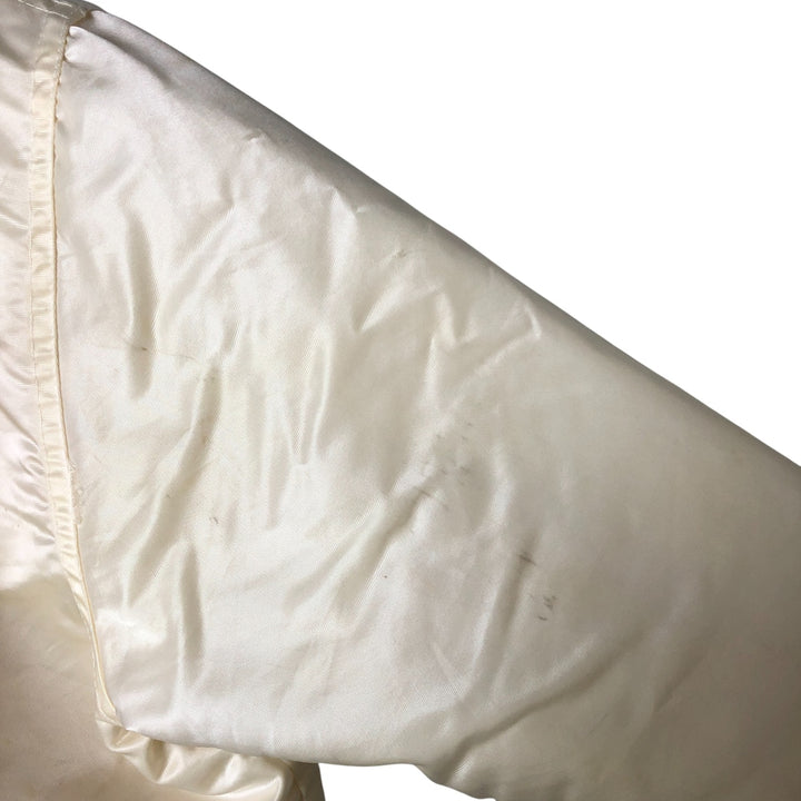 San Francisco 49ers Starter Padded Nylon Varsity Jacket, Men's Size Medium Nylon ivory Vintage Second Hand