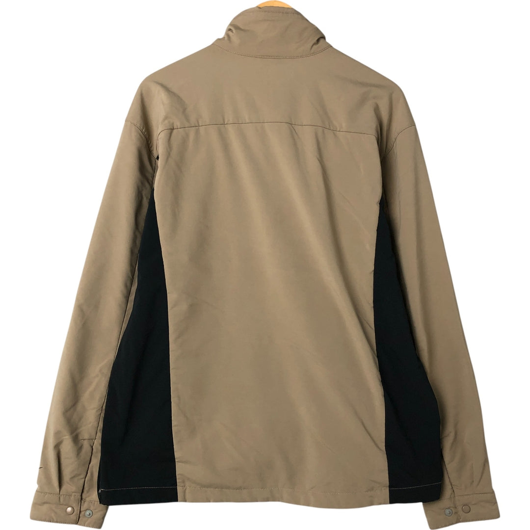 2000'S Nike Storm-Fit Half-Zip Pullover Windbreaker, Men's XL polyester Beige type Vintage Second Hand