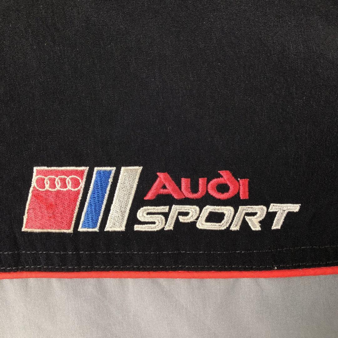 Audi Men's Oversized Padded Racing Jacket (Equivalent to XXXL) unclear black type Vintage Second Hand