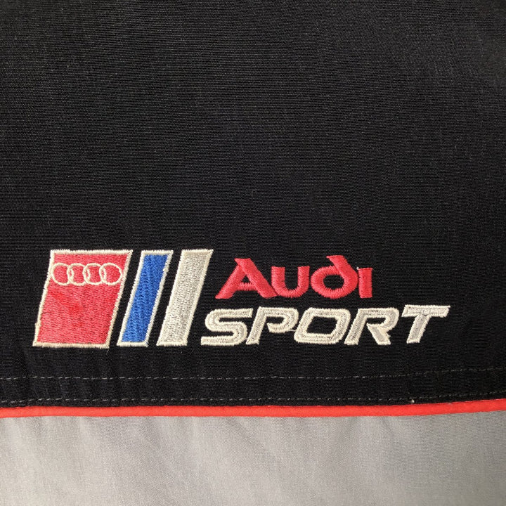Audi Men's Oversized Padded Racing Jacket (Equivalent to XXXL) unclear black type Vintage Second Hand