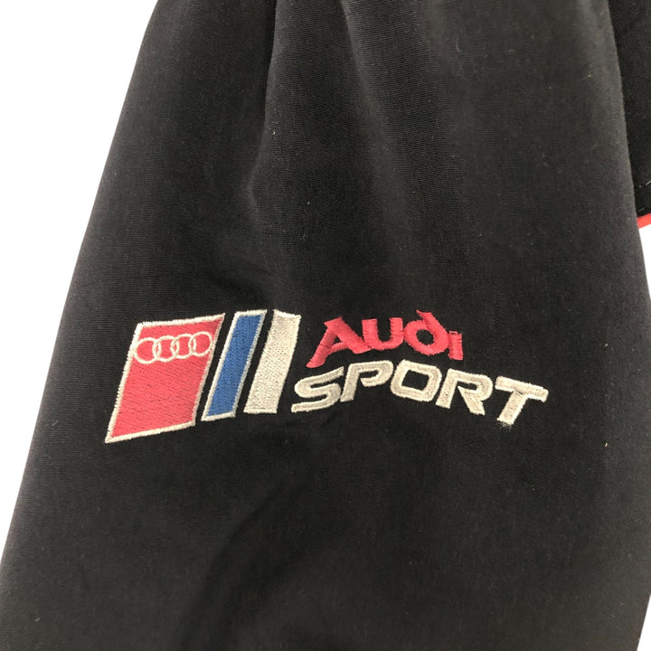 Audi Men's Oversized Padded Racing Jacket (Equivalent to XXXL) unclear black type Vintage Second Hand