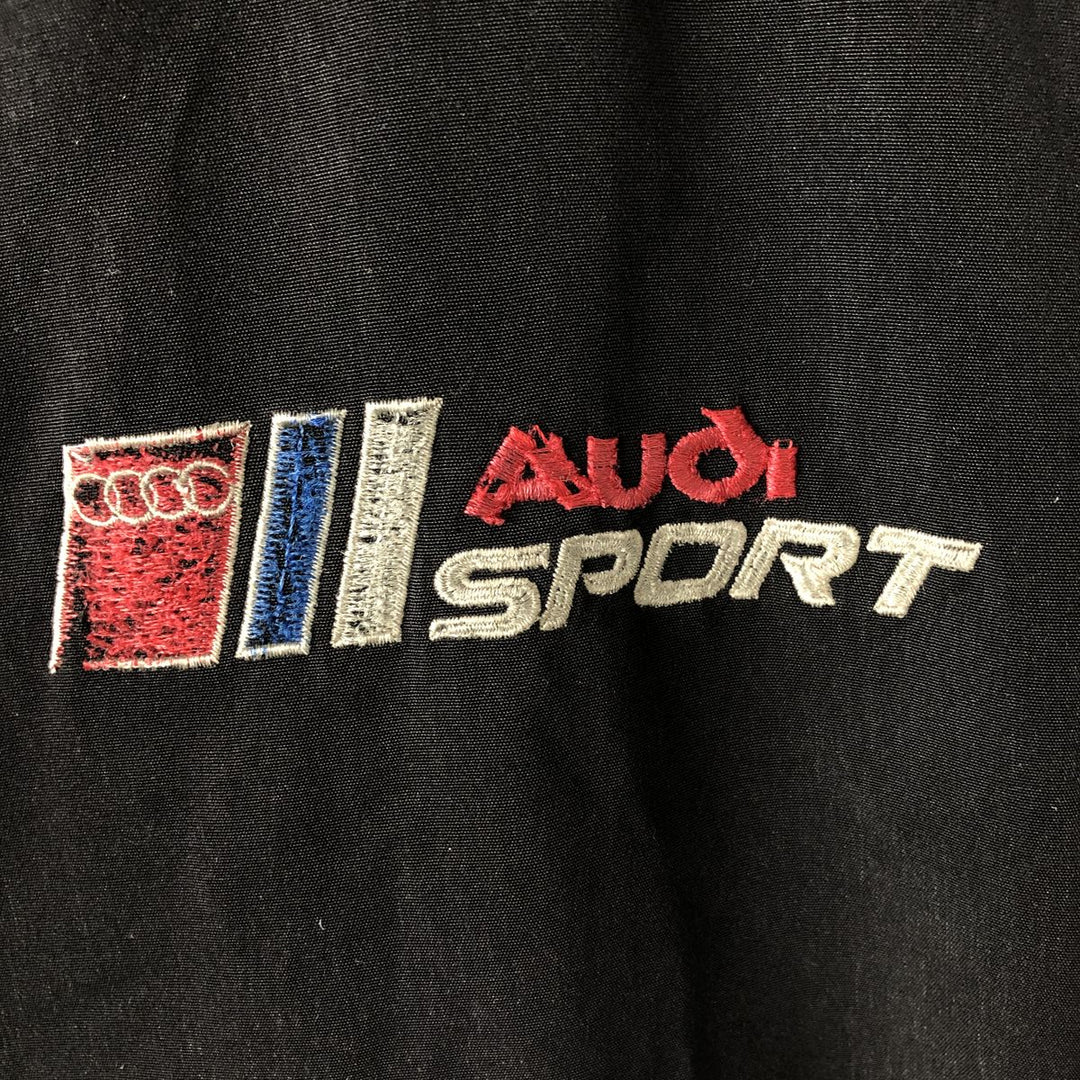 Audi Men's Oversized Padded Racing Jacket (Equivalent to XXXL) unclear black type Vintage Second Hand