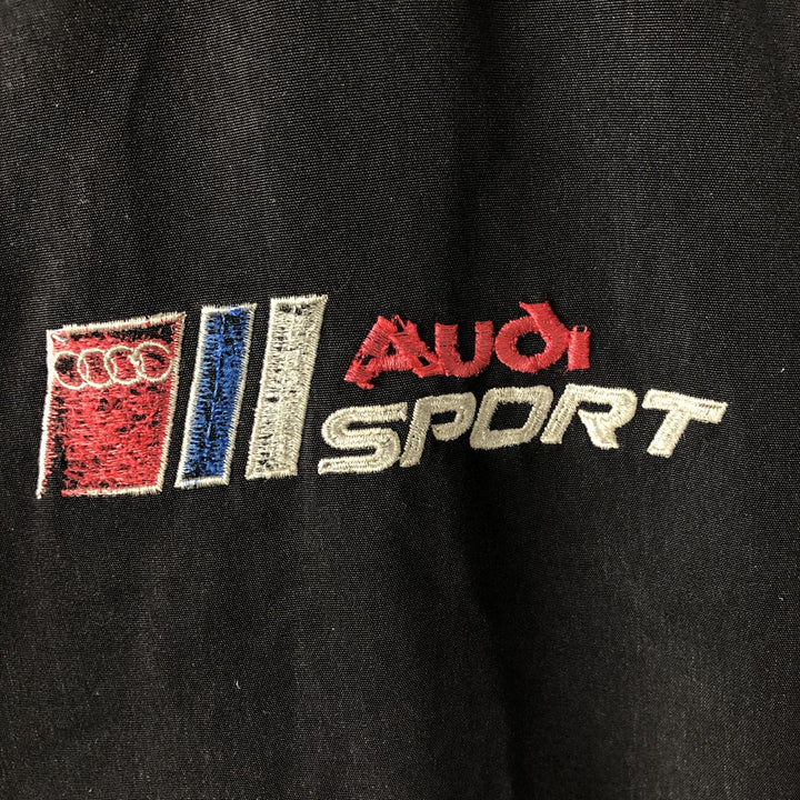 Audi Men's Oversized Padded Racing Jacket (Equivalent to XXXL) unclear black type Vintage Second Hand
