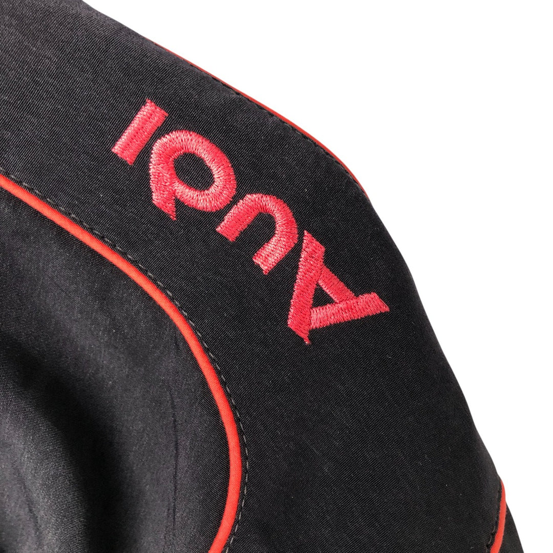 Audi Men's Oversized Padded Racing Jacket (Equivalent to XXXL) unclear black type Vintage Second Hand