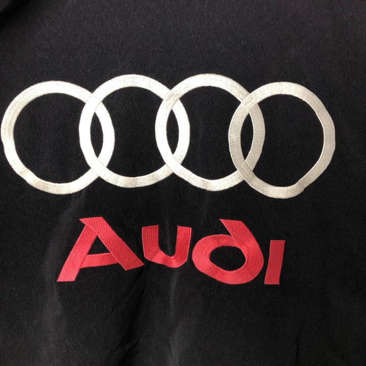 Audi Men's Oversized Padded Racing Jacket (Equivalent to XXXL) unclear black type Vintage Second Hand