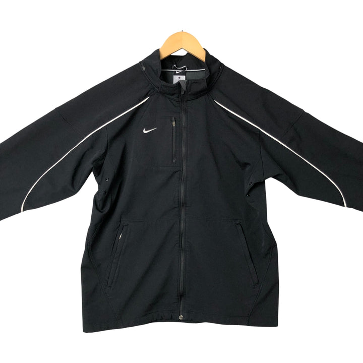 Nike windbreaker, men's size L polyester black type Vintage Second Hand