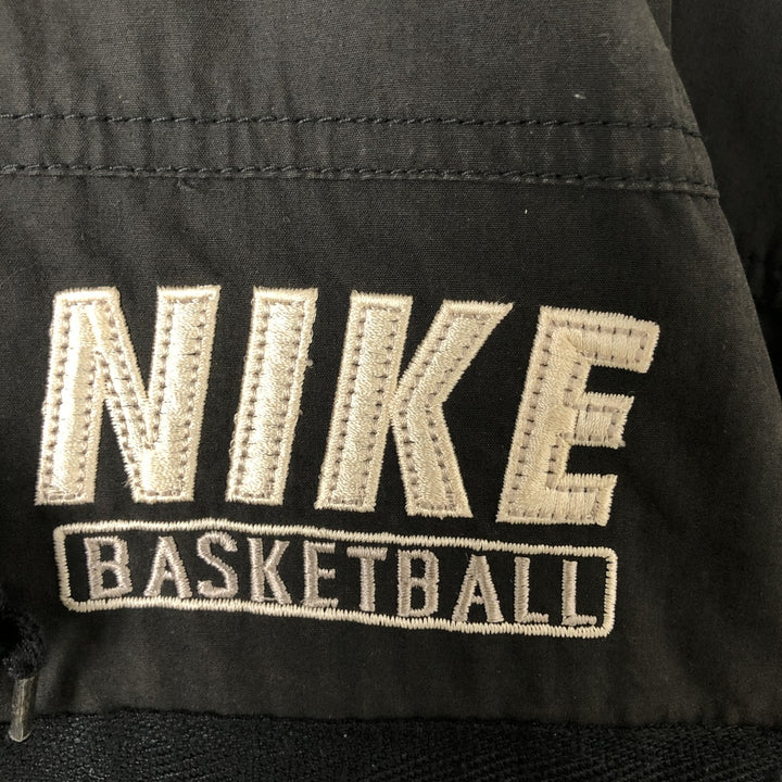90'S Nike Back Logo Padded Hoodie/Puffer Jacket, Men's Size L, Vintage cotton black type Vintage Second Hand
