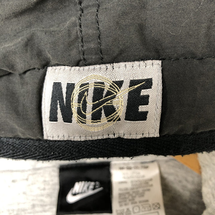 90'S Nike Back Logo Padded Hoodie/Puffer Jacket, Men's Size L, Vintage cotton black type Vintage Second Hand