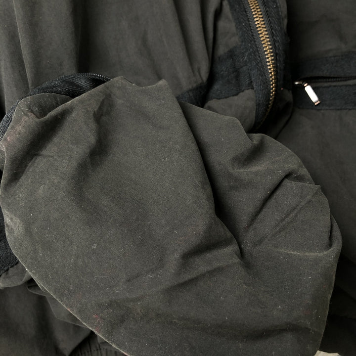 90'S Nike Back Logo Padded Hoodie/Puffer Jacket, Men's Size L, Vintage cotton black type Vintage Second Hand