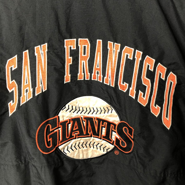 90'S Starter MLB San Francisco Giants Men's Padded Puffer Jacket, Size L, Vintage polyester black type Vintage Second Hand