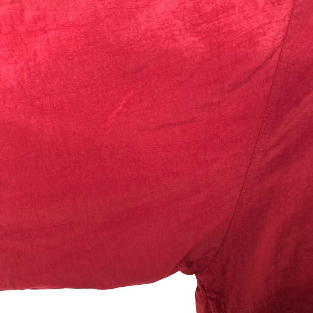 90'S Starter NFL Padded Puffer Jacket Anorak Parka, Men's XL Nylon burgundy type Vintage Second Hand