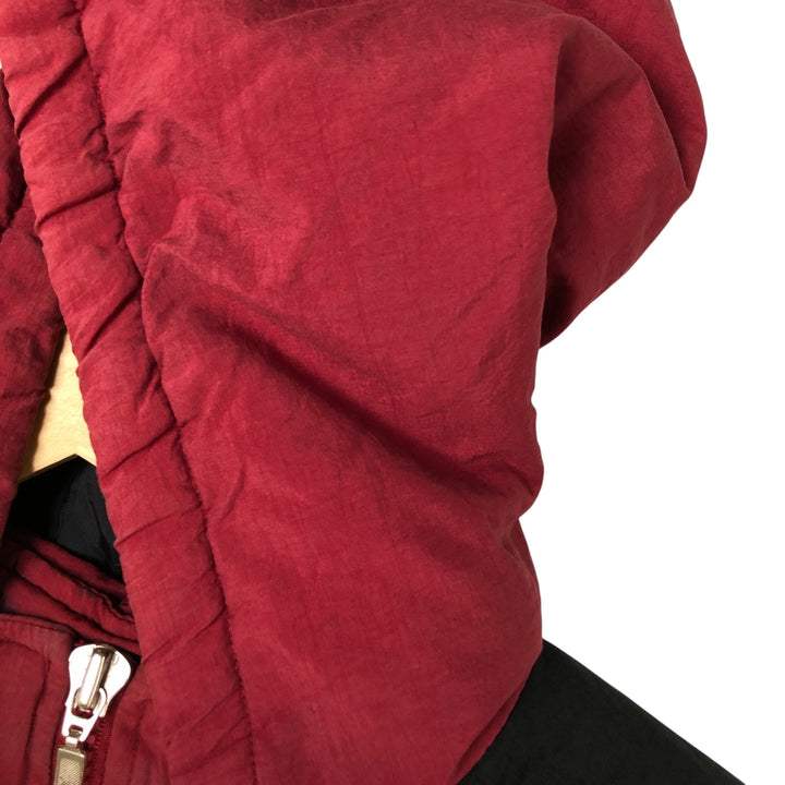 90'S Starter NFL Padded Puffer Jacket Anorak Parka, Men's XL Nylon burgundy type Vintage Second Hand
