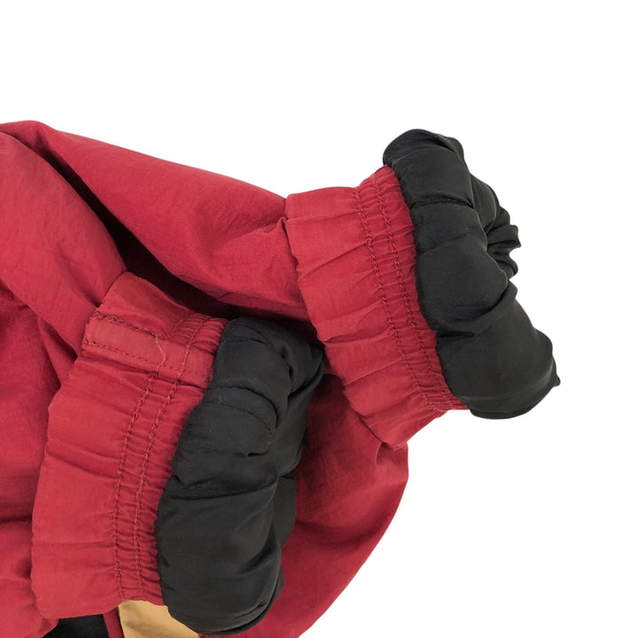 90'S Starter NFL Padded Puffer Jacket Anorak Parka, Men's XL Nylon burgundy type Vintage Second Hand