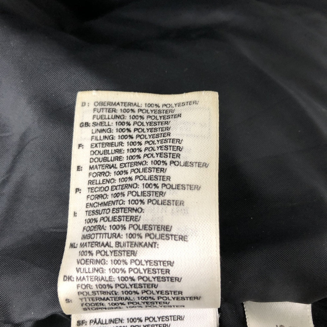 2000'S Adidas padded puffer jacket, men's size L polyester black type Vintage Second Hand