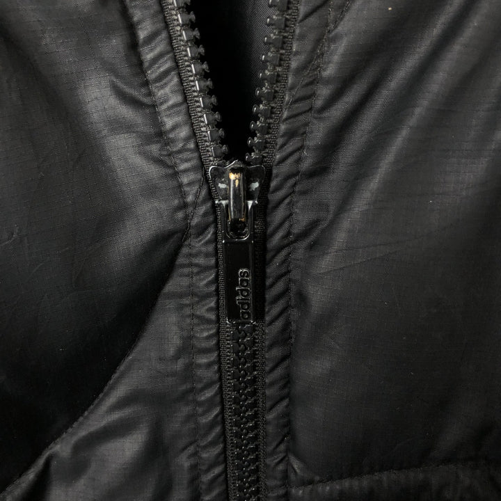 2000'S Adidas padded puffer jacket, men's size L polyester black type Vintage Second Hand