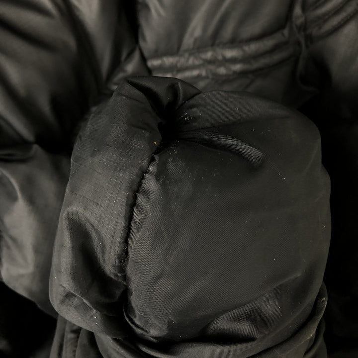 2000'S Adidas padded puffer jacket, men's size L polyester black type Vintage Second Hand