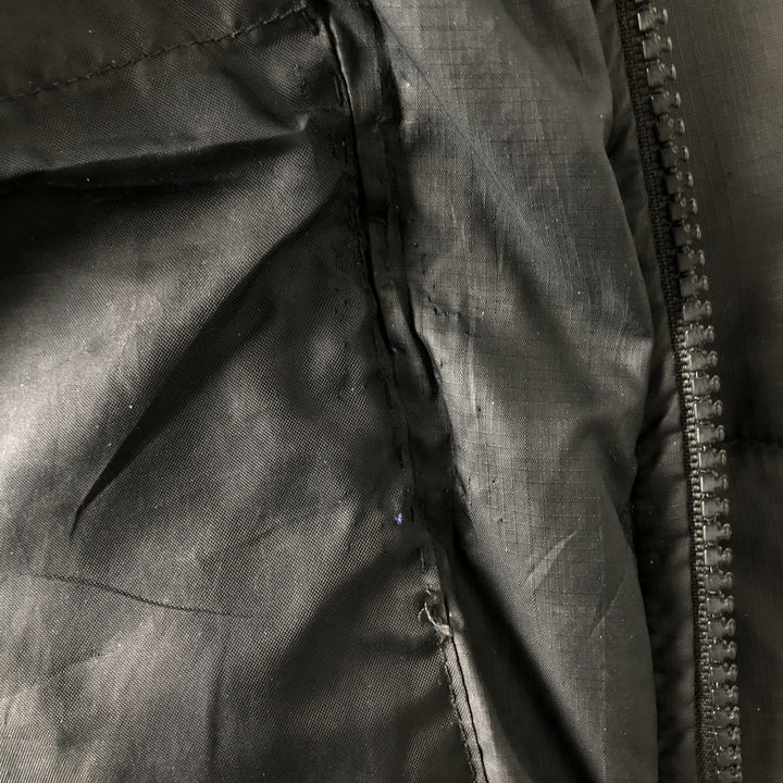 2000'S Adidas padded puffer jacket, men's size L polyester black type Vintage Second Hand