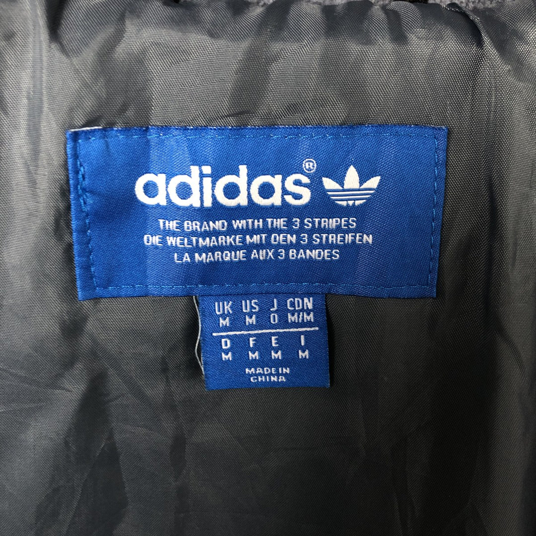 adidas Originals Originals Padded Hoodie Puffer Jacket, Men's Size Medium polyester black type Vintage Second Hand