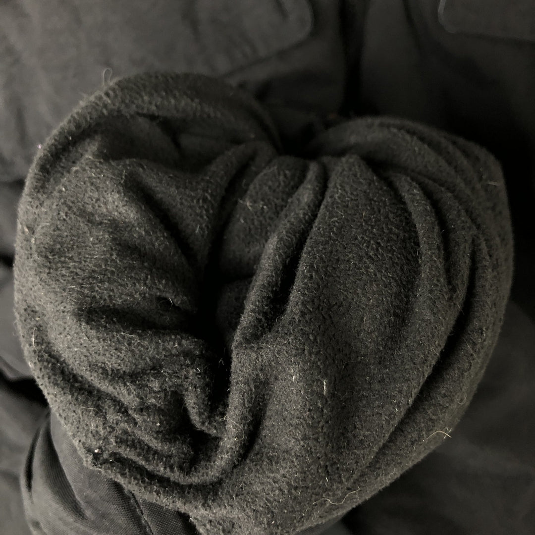 adidas Originals Originals Padded Hoodie Puffer Jacket, Men's Size Medium polyester black type Vintage Second Hand