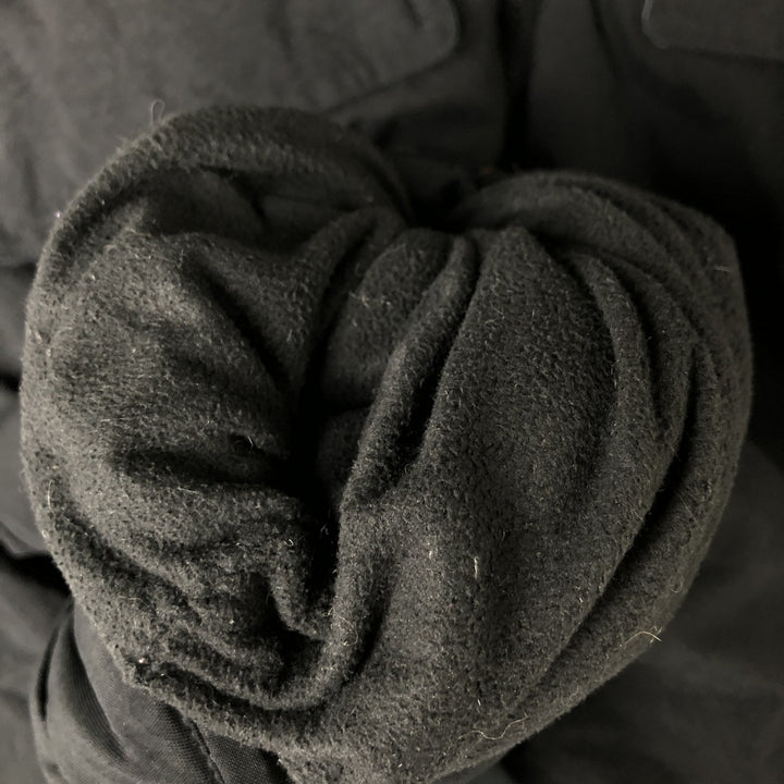 adidas Originals Originals Padded Hoodie Puffer Jacket, Men's Size Medium polyester black type Vintage Second Hand