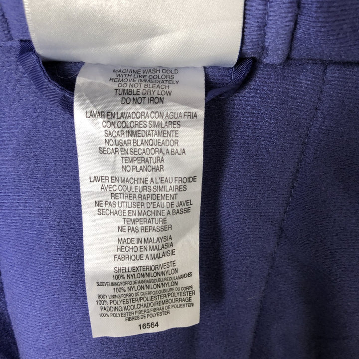 90'S Adidas Padded Parka Puffer Jacket Men's Size L Vintage Nylon navy blue type Vintage Second Hand