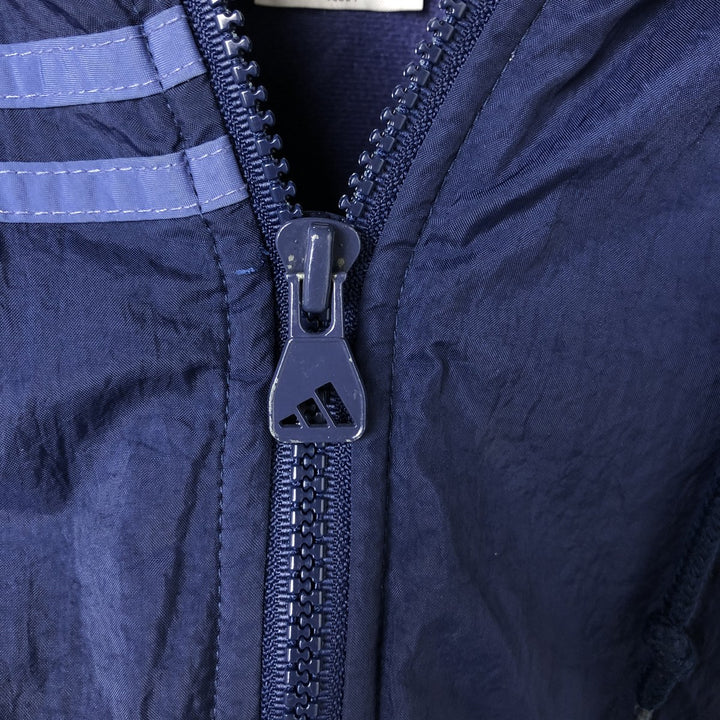 90'S Adidas Padded Parka Puffer Jacket Men's Size L Vintage Nylon navy blue type Vintage Second Hand