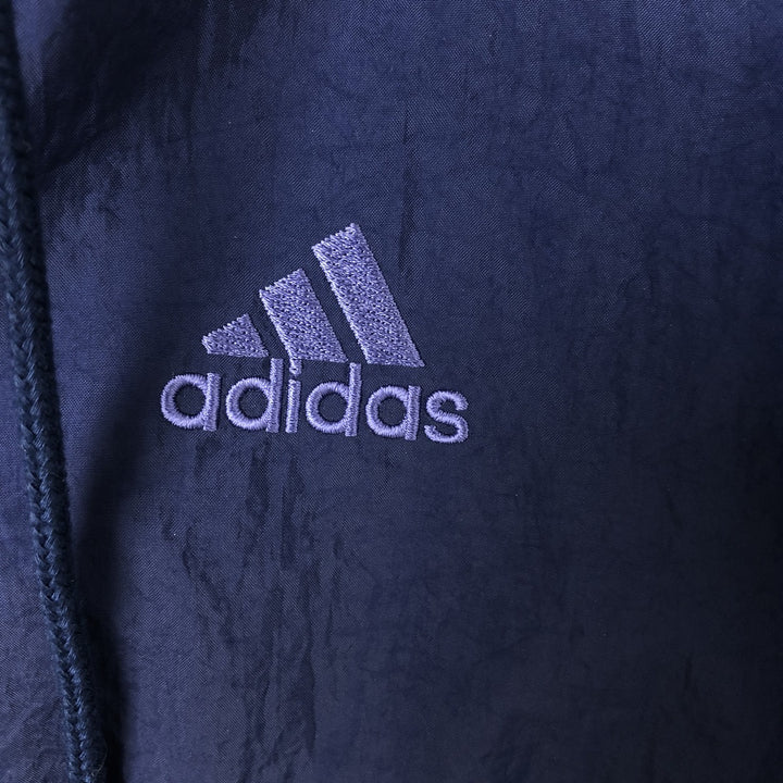 90'S Adidas Padded Parka Puffer Jacket Men's Size L Vintage Nylon navy blue type Vintage Second Hand