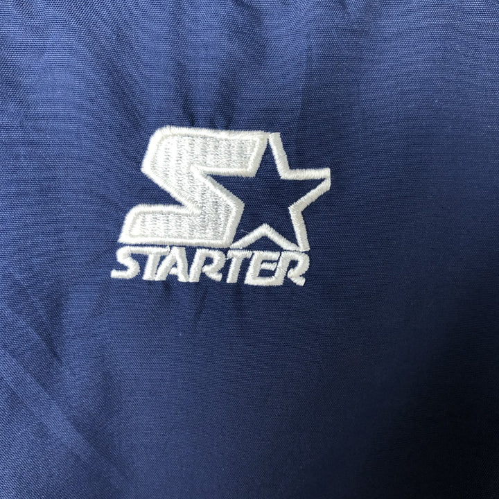 90'S Starter USA Olympic Team Padded Puffer Jacket, Men's XL, Vintage Nylon red type Vintage Second Hand