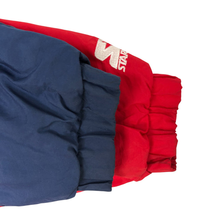 90'S Starter USA Olympic Team Padded Puffer Jacket, Men's XL, Vintage Nylon red type Vintage Second Hand