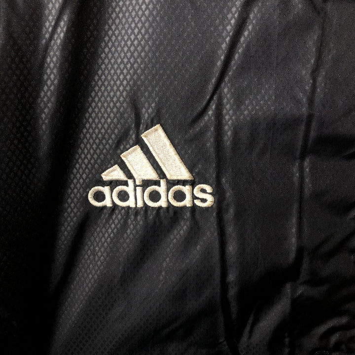 2000'S Adidas Real Madrid CF Ripstop Puffer Jacket, Men's XXL Nylon black type Vintage Second Hand