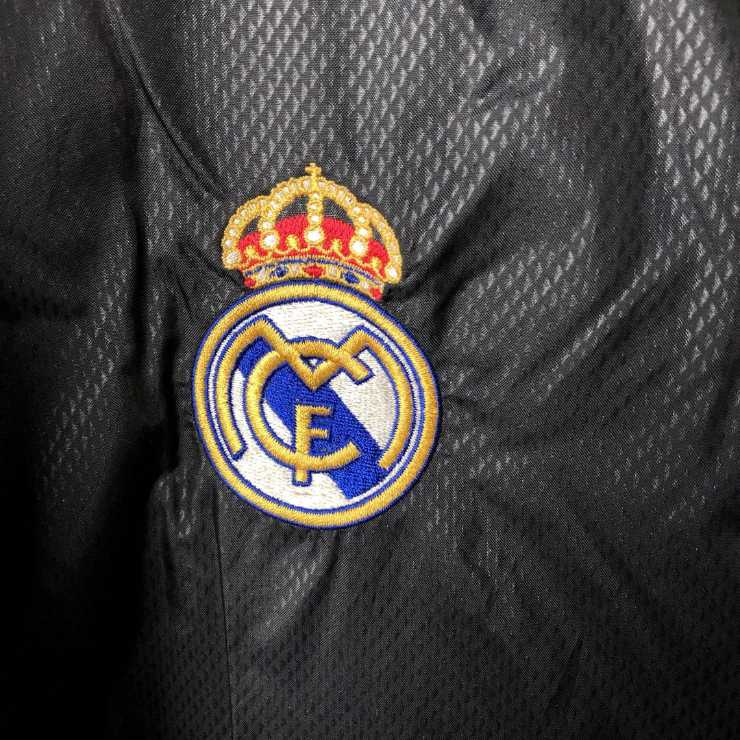 2000'S Adidas Real Madrid CF Ripstop Puffer Jacket, Men's XXL Nylon black type Vintage Second Hand