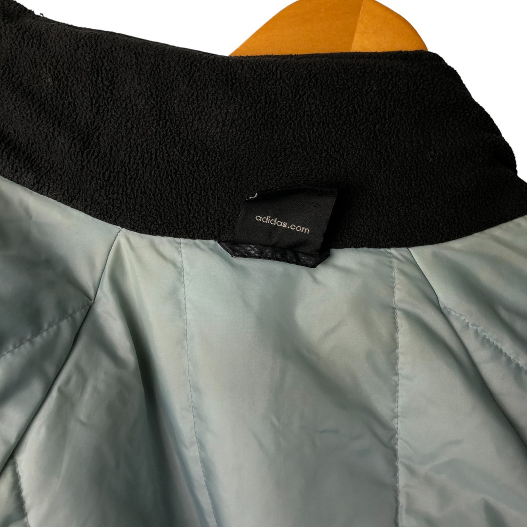 2000'S Adidas Real Madrid CF Ripstop Puffer Jacket, Men's XXL Nylon black type Vintage Second Hand
