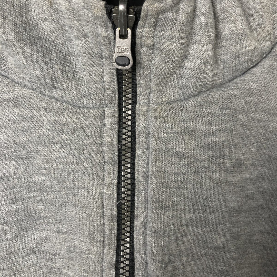 Vintage 90'S adidas reversible back logo padded hoodie/puffer jacket, size M, men's unclear black type Vintage Second Hand